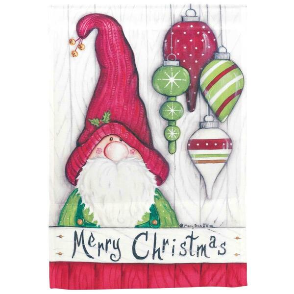 Recinto 30 x 44 in. Gnome Merry Christmas Polyester Flag - Large RE3459533